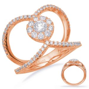 Rose Gold Diamond Fashion Ring