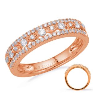 Rose Gold Diamond Fashion Ring