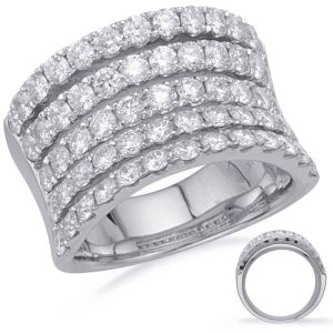 White Gold Diamond Fashion Ring