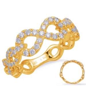 Yellow Gold Diamond Fashion Ring