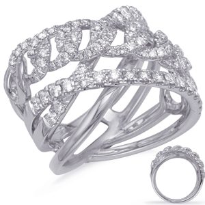 White Gold Diamond Fashion Ring