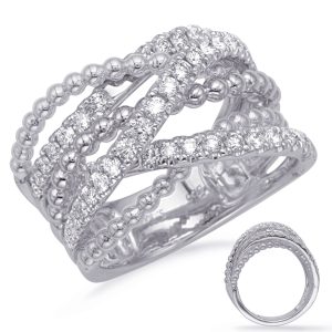 White Gold Diamond Fashion Ring