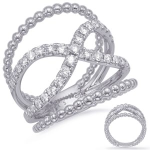 White Gold Diamond Fashion Ring