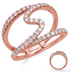 Rose Gold Diamond Fashion Ring