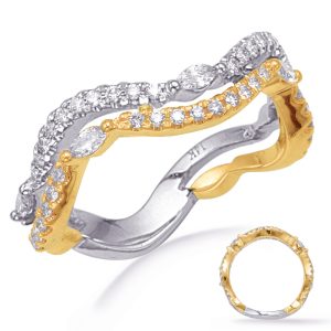 Yellow & White Gold Diamond Fashion Ring