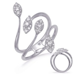 White Gold Diamond Fashion Ring