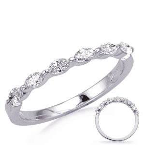Platinum Diamond Marquise Band