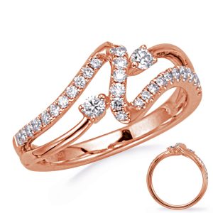 Rose Gold  Diamond Ring