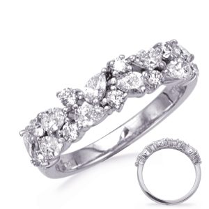 White Gold Diamond Pear shape Ring