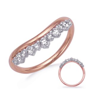 White & Rose Gold Diamond Ring