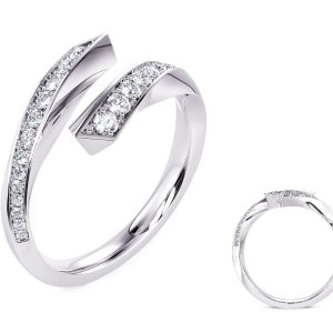 White Gold Diamond Fashion Ring