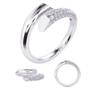 White Gold Diamond Fashion Ring