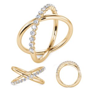 Yellow Gold Diamond Fashion Ring