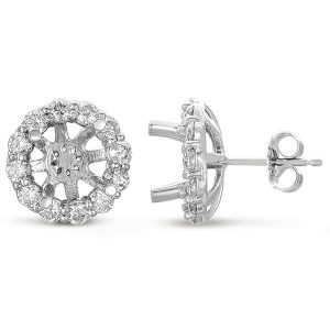 Halo Diamond Earring For 3ct Total