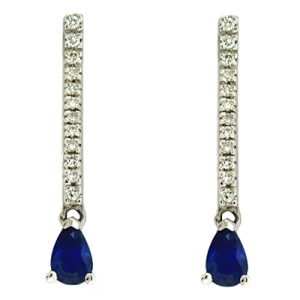 Sapphire & Diamond Earring