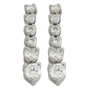 White Gold Diamond Earring