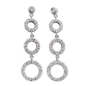 White Gold Diamond Earring