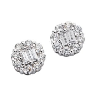 White Gold Diamond Earring