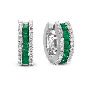 Emerald & Diamond Earring