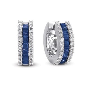 Sapphire & Diamond Earring