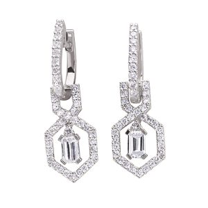 White Gold Huggie Earring