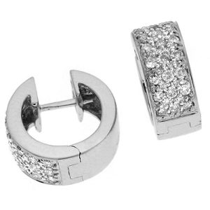 White Gold 5mm Huggie Earring