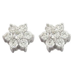 White Gold Diamond Earring