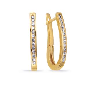 Diamond Hoop Earring