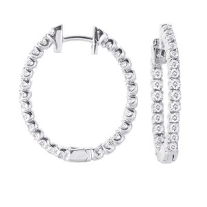 Diamond Hoop Earring