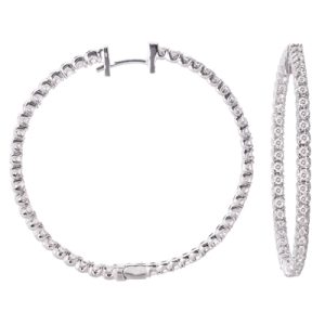Diamond Hoop Earring