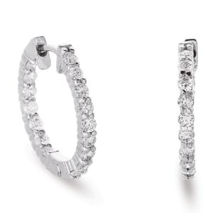 Diamond Hoop Earring