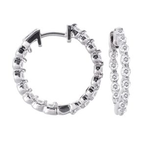 Diamond Hoop Earring