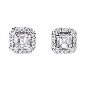 White Gold Diamond Earring