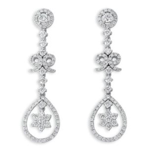 White Gold Diamond Earring