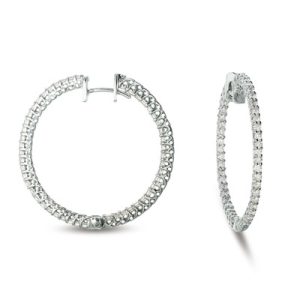 Diamond Hoop Earring