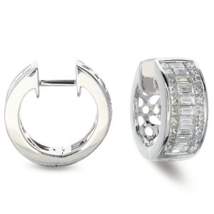 White Gold Diamond Earring