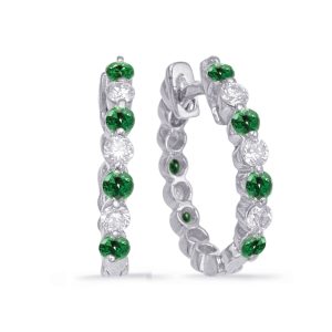 Emerald & Diamond Earring