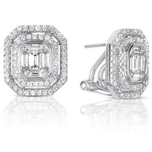 White Gold Diamond Earring