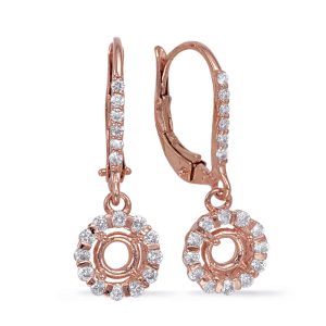 Rose Gold Earrings. For 2 X 20 Ptrs
