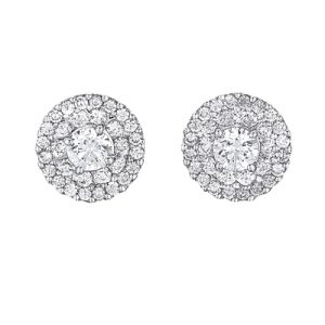 White Gold Diamond Earring