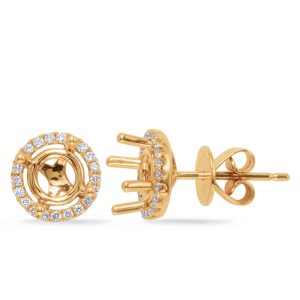 Four Prong Earring Setting For 1.50ct Tw