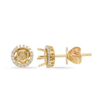 Four Prong Earring Jackets For .60ct Tw