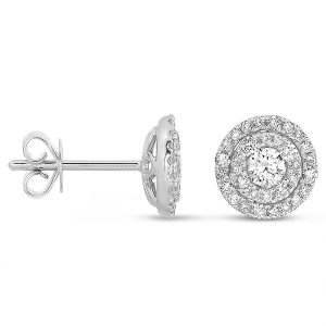 White Gold Diamond Earring