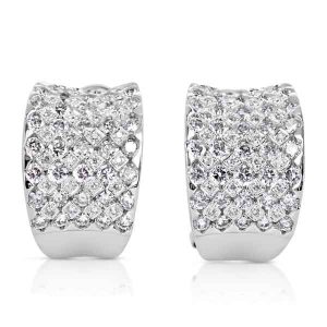 White Gold Diamond Earring
