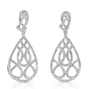 White Gold Diamond Earring