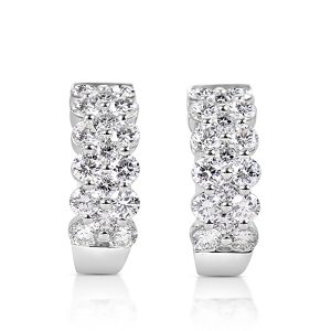 White Gold Diamond Earring