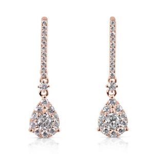 Rose Gold Diamond Earring