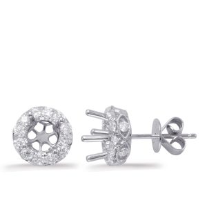 Halo Diamond Earring For 1.5cttw Round