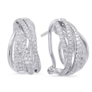 White Gold Diamond Earring