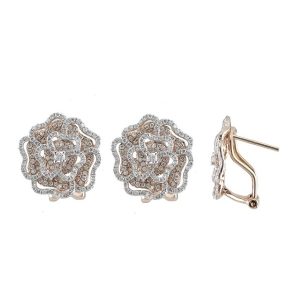 Rose Gold Diamond Earring